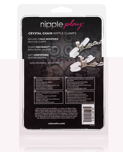 Nipple Play Crystal Nipple Clamps - Clear