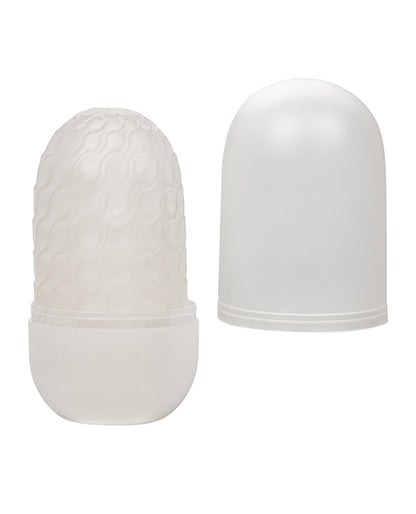 Boundless Reversible Ribbed Stroker - White