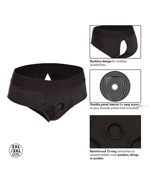 Boundless Backless Brief 2XL/3XL - Black