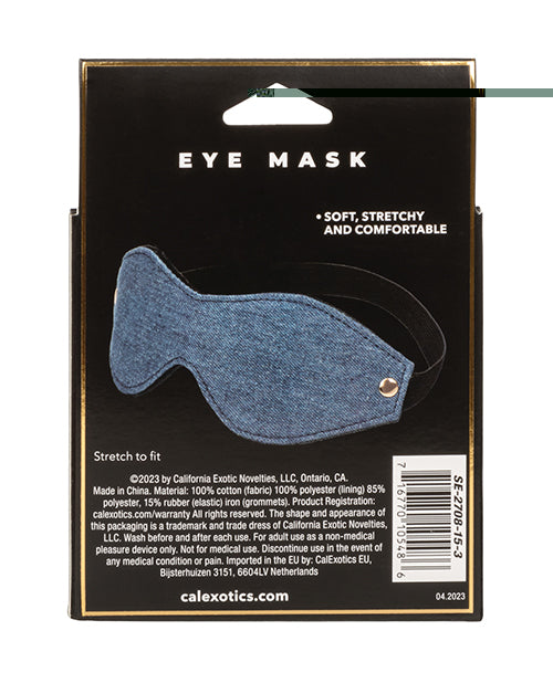 Ride 'Em Premium Denim Collection Eye Mask