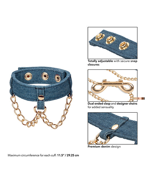 Ride 'Em Premium Denim Collection Ankle Cuffs