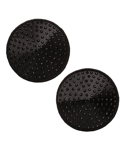 Radiance Round Pasties Black O/S