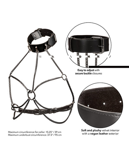 Euphoria Collection Plus Size Multi Chain Collar Harness