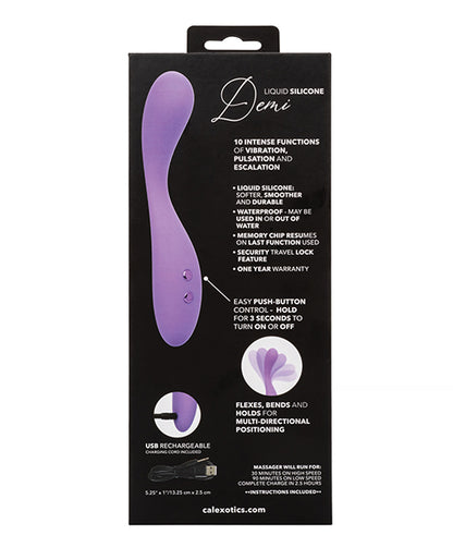 Contour Demi Flexible Massager - Purple