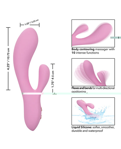 Contour Zoie Flexible Dual Massager - Pink