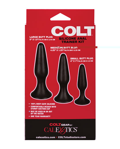 COLT Silicone Anal Trainer Kit - Black