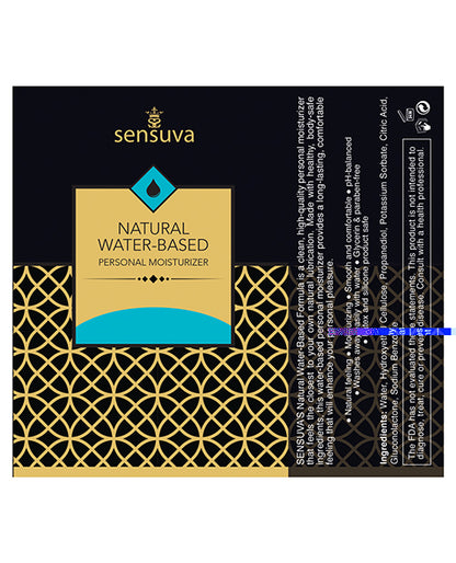 Sensuva Natural Water Based Personal Moisturizer - 4.23 oz Unscented