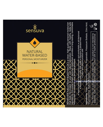 Sensuva Natural Water Based Personal Moisturizer - 4.23 oz  Butter Rum