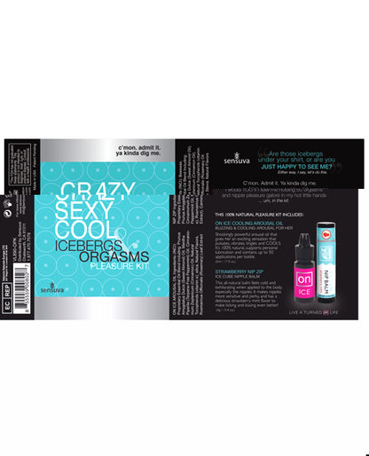 Sensuva Crazy Sexy Cool Icebergs & Orgasms Pleasure Kit