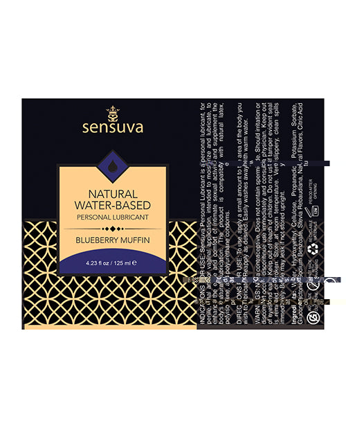 Sensuva Natural Water Based Personal Moisturizer - 4.23 oz Blueberry Muffin