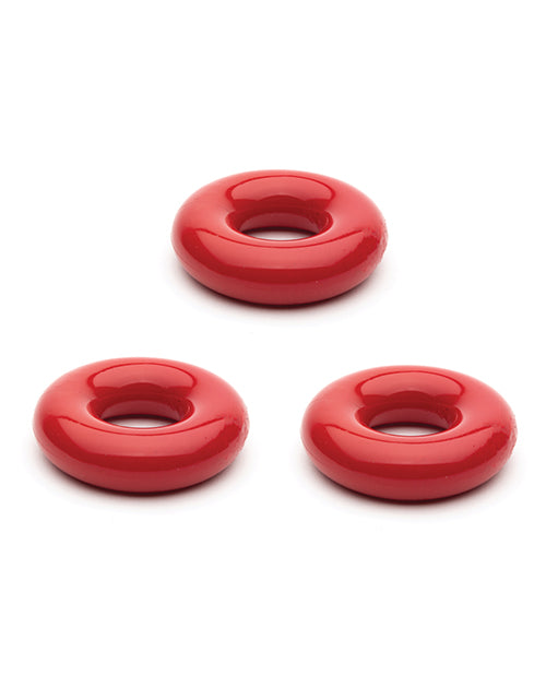 Sport Fucker Chubby Cockring Pack of 3 - Red