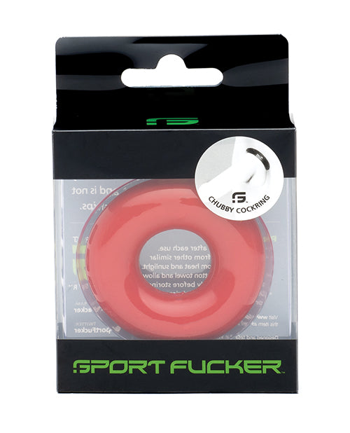 Sport Fucker Chubby Cockring - Red