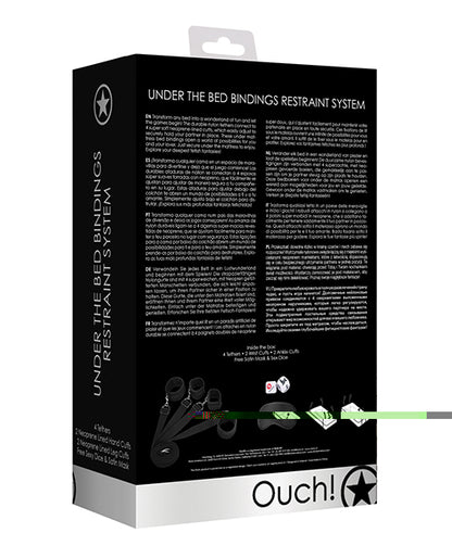 Shots Ouch Bed Restraint System - Black