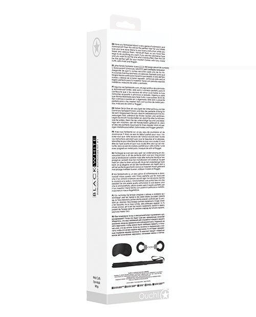 Shots Ouch Black & White Introductory Bondage Kit #1 - Black