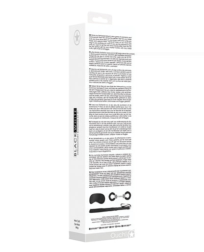 Shots Ouch Black & White Introductory Bondage Kit #1 - Black