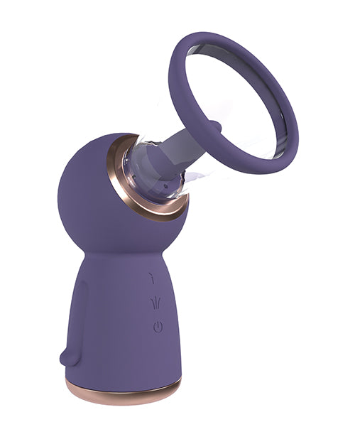 Shots Pumped Exquisite Rechargeable Vulva & Breast Pump - Purple