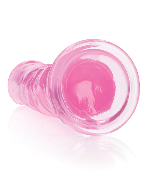 Shots RealRock Realistic Crystal Clear 10" Straight Dildo - Pink