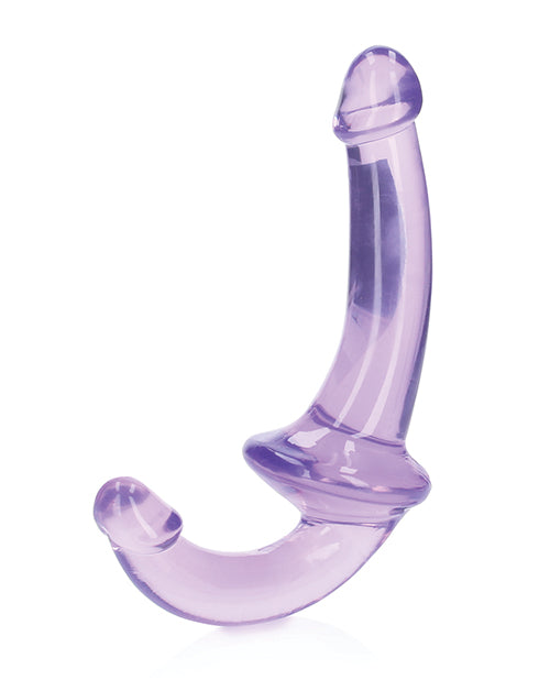 Shots RealRock Crystal Clear 6" Strapless Strap-On - Purple