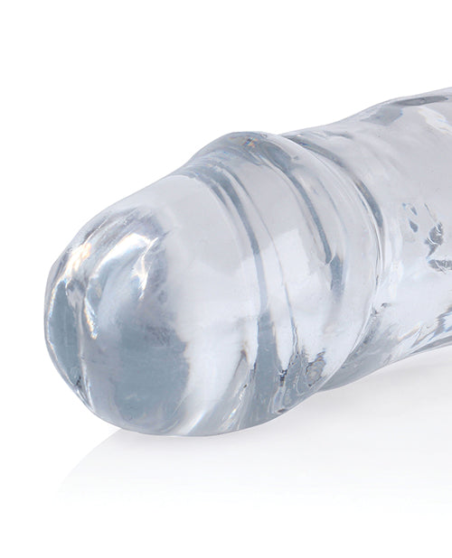 Shots RealRock Crystal Clear 13" Double Dildo - Transparent