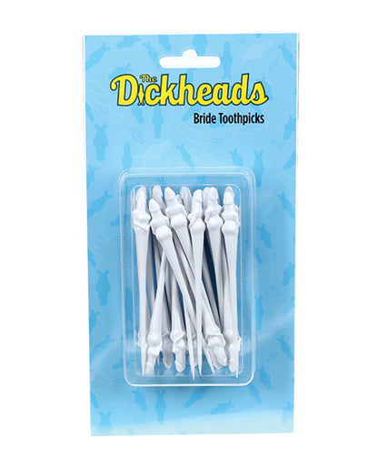 Shots The Dickheads Bride Toothpicks - White