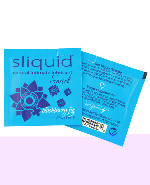 Sliquid Naturals Swirl Lubricant Pillow - .17 oz Fig