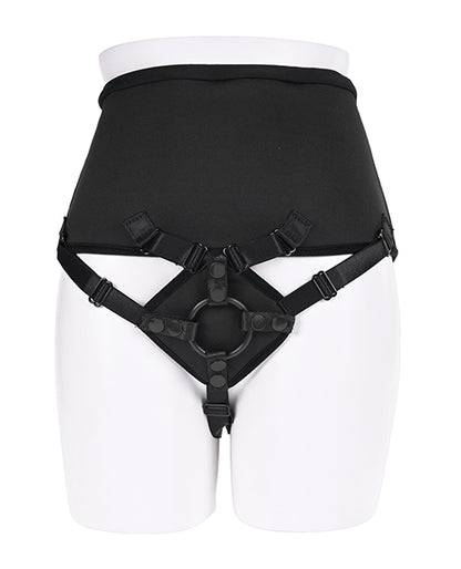 Sportsheets High Waisted Strap-On Corset - Black