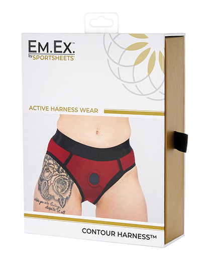 Sportsheets Em.Ex. Contour Harness XX-Large - Red