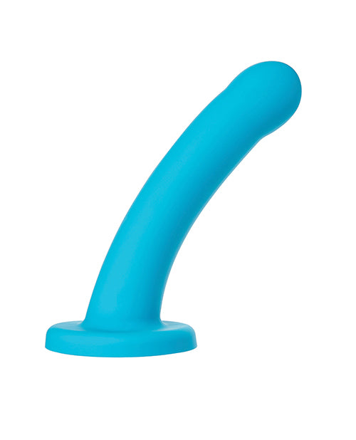 Nexus Solid Silicone 7" Dildo Hux - Turquoise