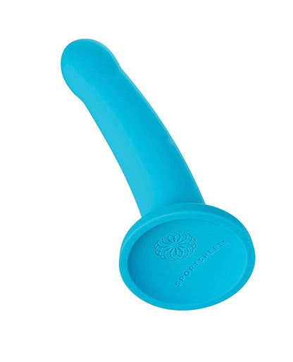 Nexus Solid Silicone 7" Dildo Hux - Turquoise