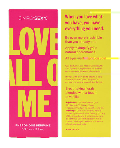 Simply Sexy Pheromone Perfume - .3 oz Love All of Me