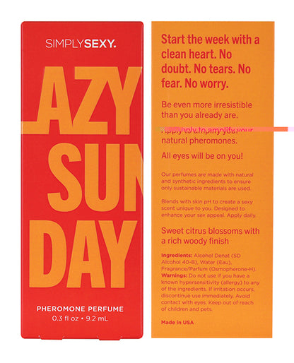 Simply Sexy Pheromone Perfume - .3 oz Lazy Sunday