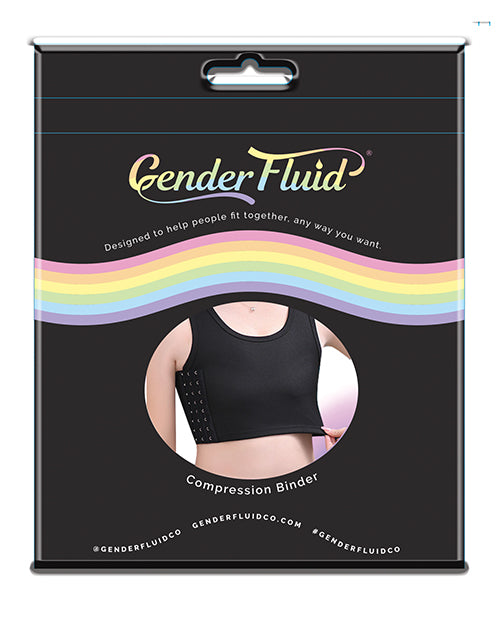 Gender Fluid Chest Compression Binder  - XXXL Black