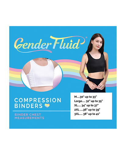 Gender Fluid Chest Compression Binder  - XXXL Black