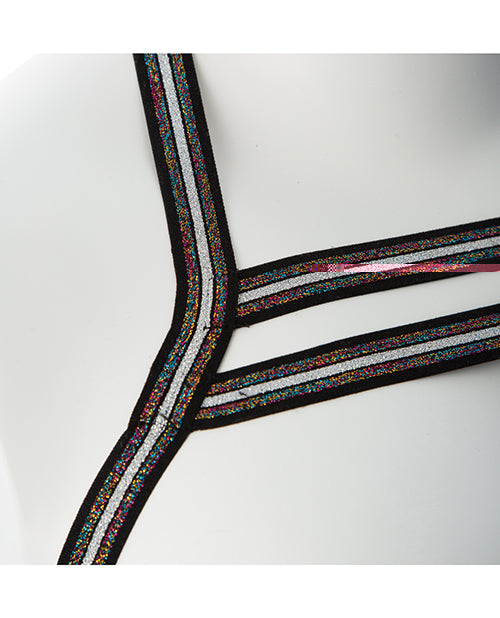 Gender Fluid Silver Lining Harness - S-L Black/Silver