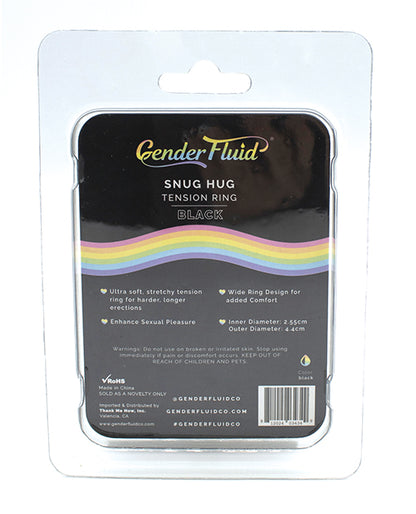 Gender Fluid Snug Hug Tension Ring - Black