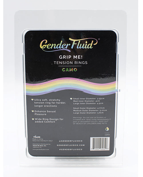 Gender Fluid Grip Me! Tension Ring Set - Camo