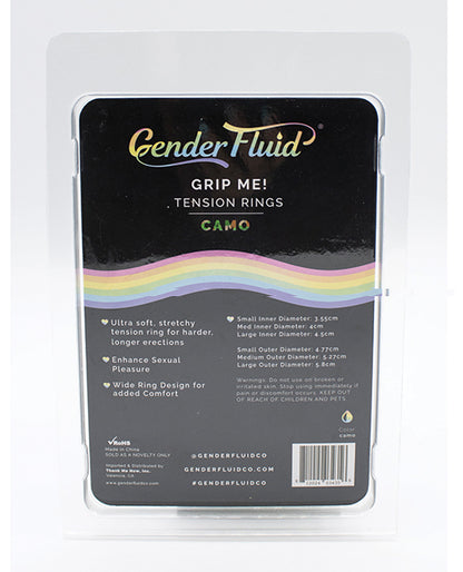 Gender Fluid Grip Me! Tension Ring Set - Camo