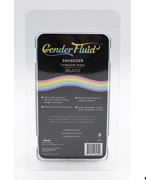 Gender Fluid Squeezer Tension Ring - Black