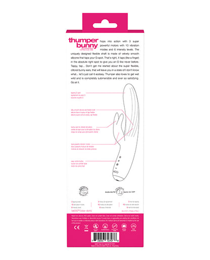 VeDO Thumper Bunny Rechargeable Dual Vibe - Pretty in Pink