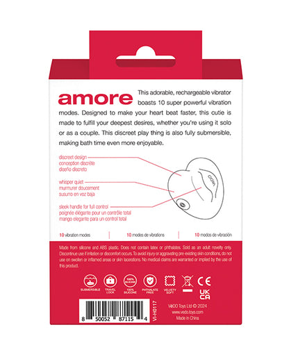 VeDo Amore Rechargeable Pleasure Vibe - Red