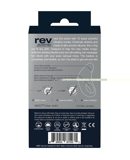 VeDO Rev Rechargeable C Ring - Black