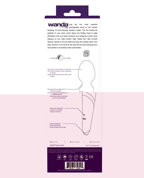 VeDO Wanda Rechargeable Wand - Deep Purple