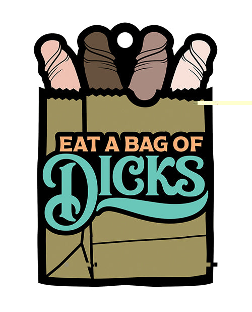 Wood Rocket Eat A Bag of Dicks Air Freshener - Banana