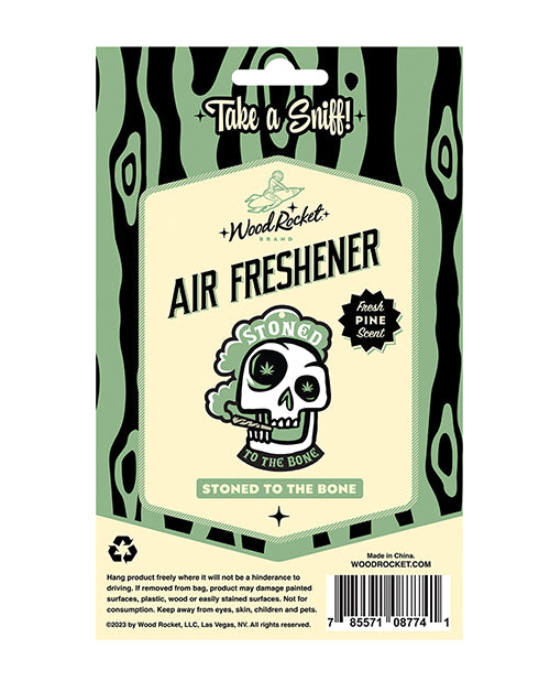 Wood Rocket Stoned to the Bone Air Freshener - Pine