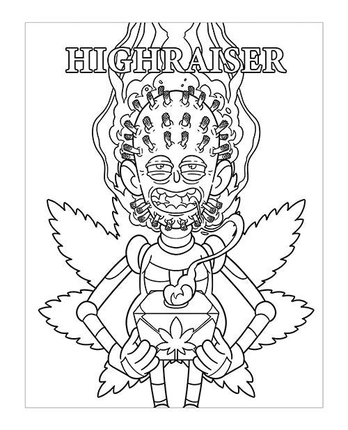 Wood Rocket Killer Buds Adult Coloring Book