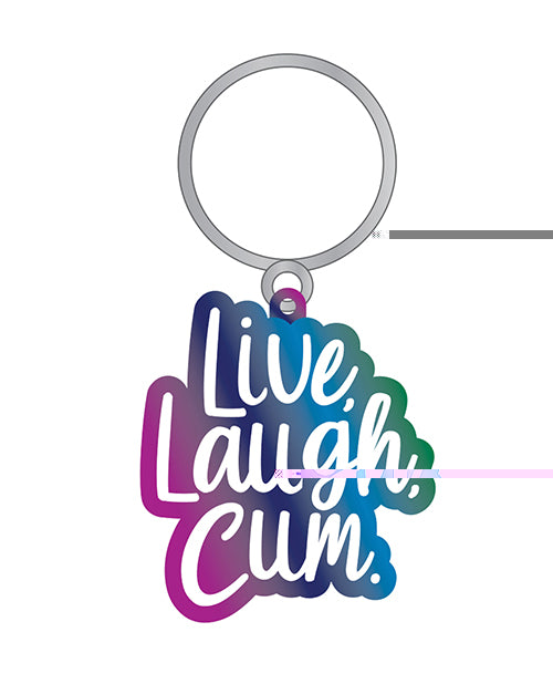 Wood Rocket Live Laugh Cum Keychain - Multi Color