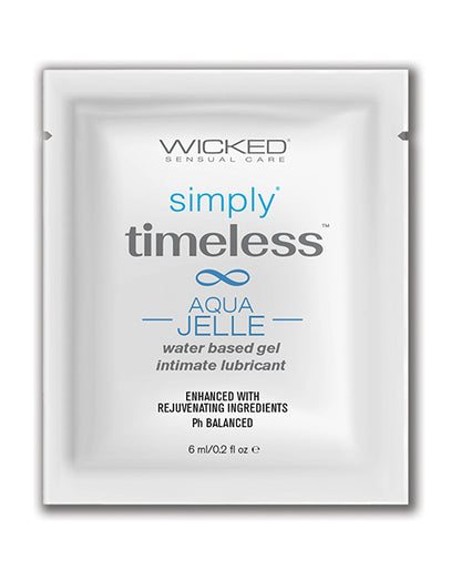 Wicked Sensual Care Simply Timeless Jelle Water Based Lubricant - .2 oz