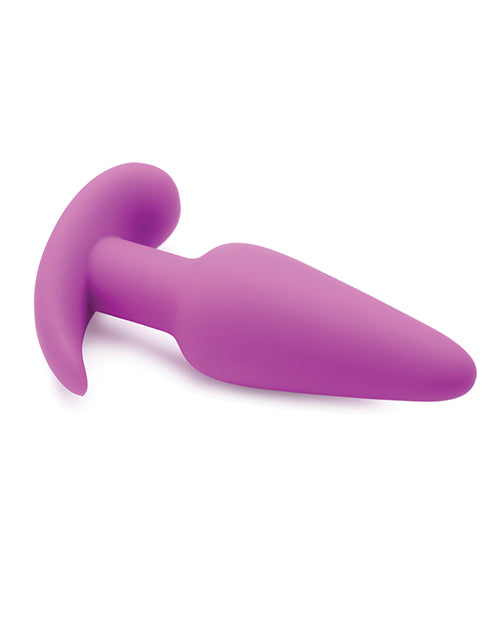 Bang! 21X Vibrating Silicone Butt Plug w/Remote - Purple