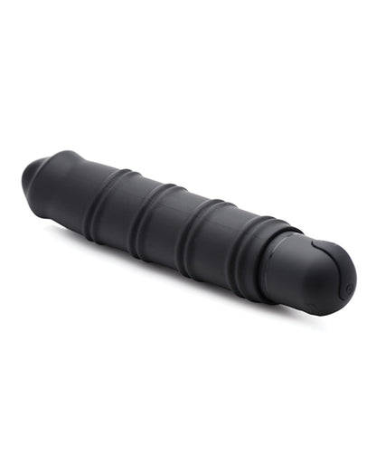 Bang! XL Bullet & Swirl Silicone Sleeve - Black