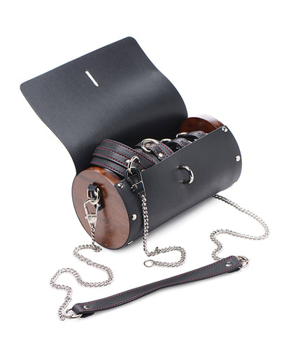 Master Series Kinky Clutch Black Bondage Set w/Carrying Case